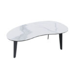 Silverstone Ceramic Coffee Table - Matt Marble