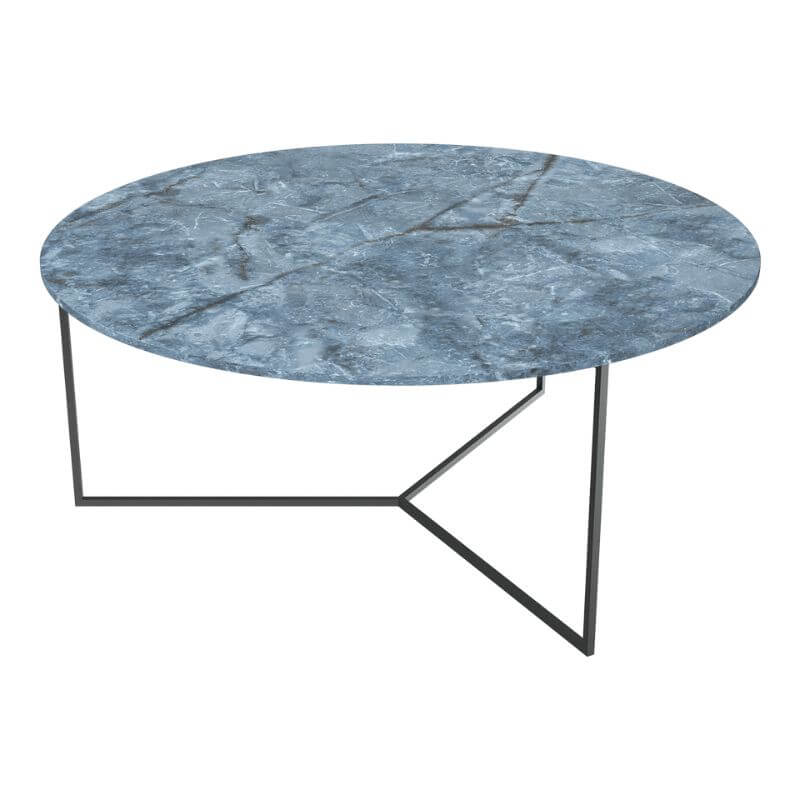 Venzia Ceramic Coffee Table - Blue Onyx