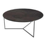 Venzia Ceramic Coffee Table - Dark Steel