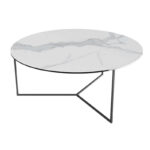 Venzia Ceramic Coffee Table - Matt Marble
