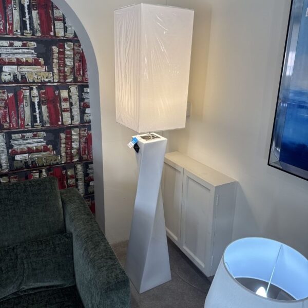 Twiss Floor Lamp White - Ex-Display