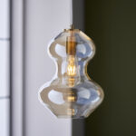 Kelda Shaped Pendant from Endon