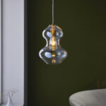 Kelda Shaped Pendant from Endon