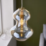 Kelda Shaped Pendant from Endon