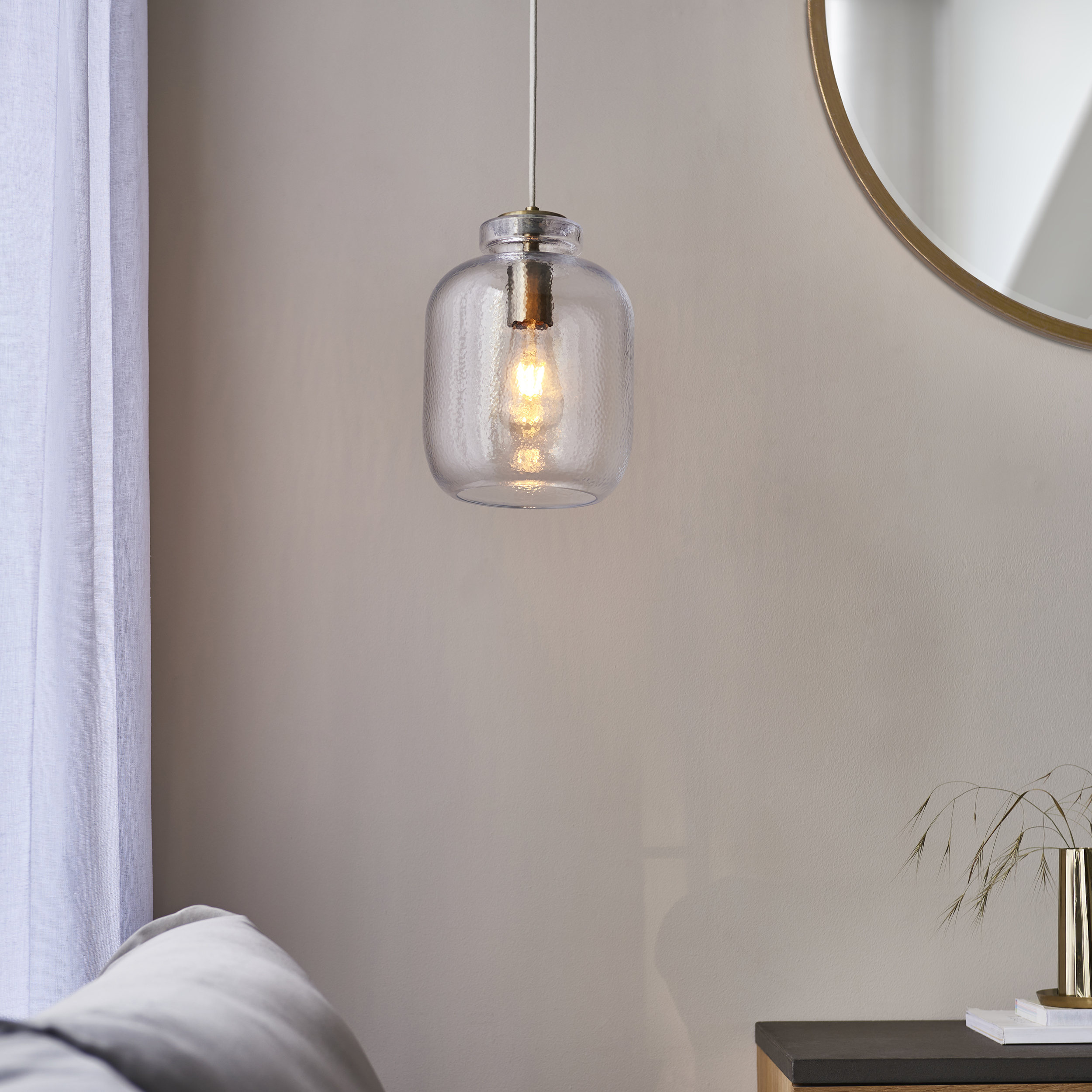Lyra Pendant Lamp from Endon