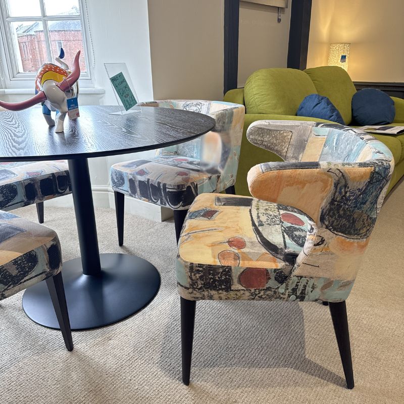 Ibiza table & 4 Fama Toro chairs Ex-Display
