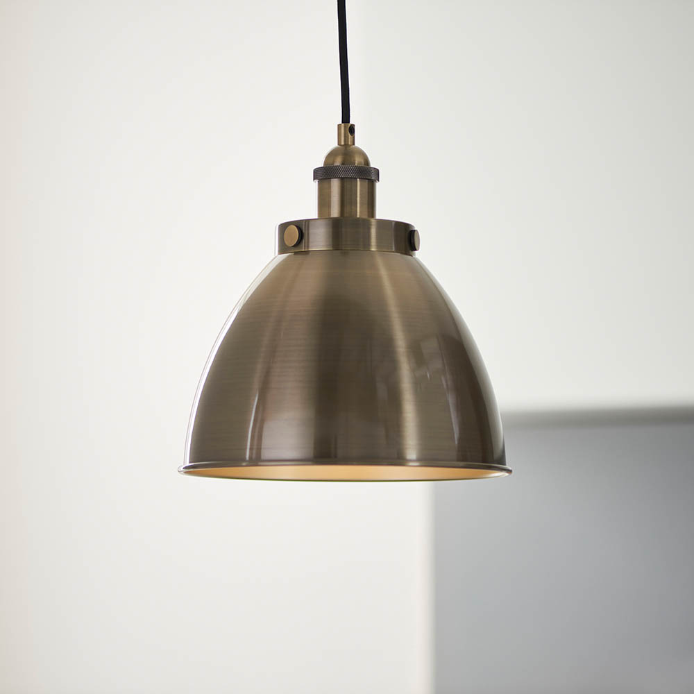 Franklin Small Pendant Antique Brass