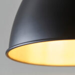 Franklin Small Pendant Aged Pewter and Black