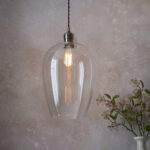 Arlo Glass Pendant Antique Brass from Endon