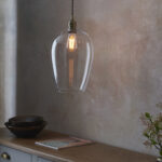 Arlo Glass Pendant Antique Brass from Endon