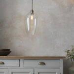 Arlo Glass Pendant Antique Brass from Endon