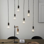 Stellan 6lt Linear Pendant from Endon