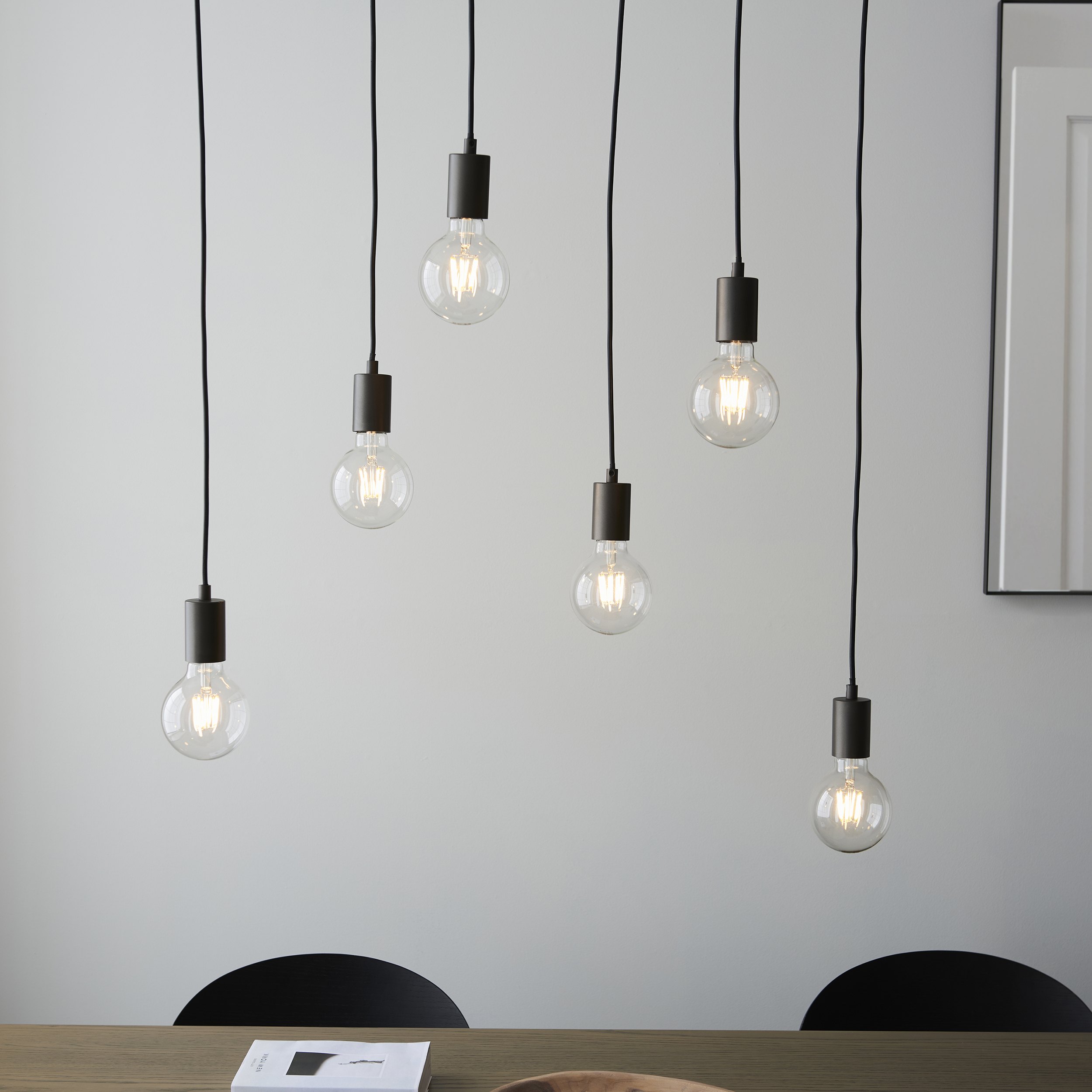 Stellan 6lt Linear Pendant from Endon
