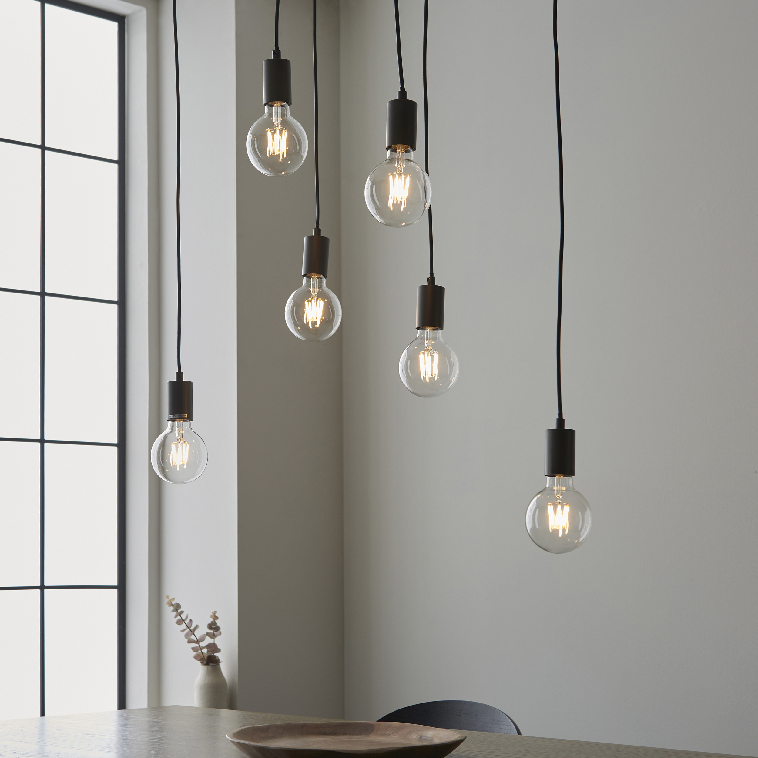 Stellan 6lt Linear Pendant from Endon