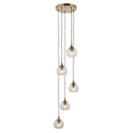 Allegra 5lt Cascade Pendant from Endon