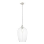 Arlo Glass Pendant Bright Nickel from Endon